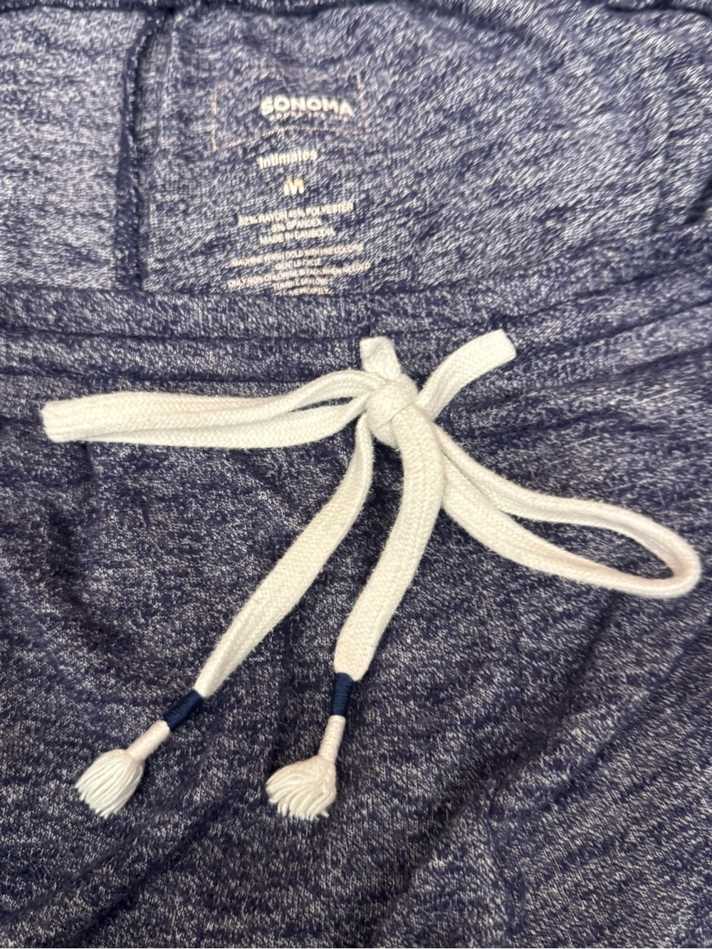 Sonoma Blue Heather Short-Sleeve Hoodie & Drawstring Joggers Lounge Set - Picture 3 of 4